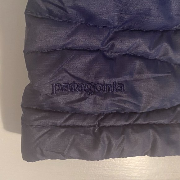 Patagonia Dark Navy Nano Puff Style Down Fill Parka Light Jacket Women Size M - Picture 7 of 10